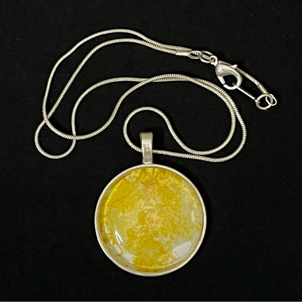 Yellow Pendant Necklace